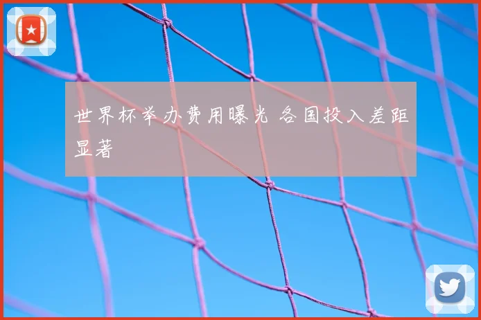 世界杯举办费用曝光 各国投入差距显著